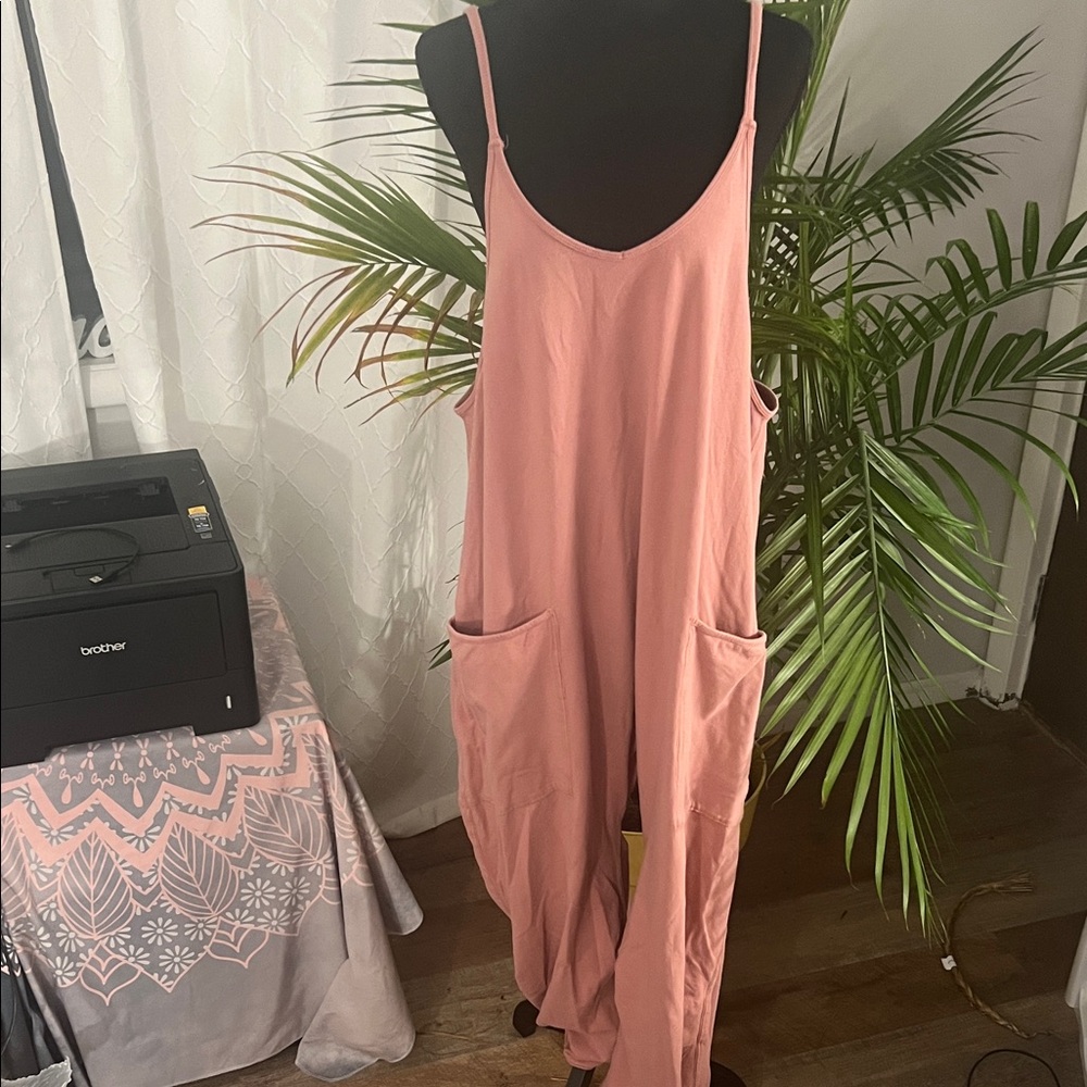 FP Movement Free People Hot Shot Onesie - Petal Pink - size Large